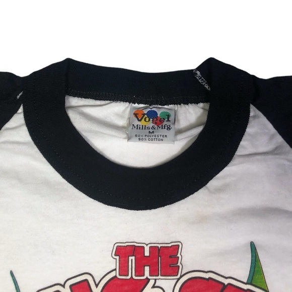 Rolling Stones Vtg Tour Band Rock Tee Shirt Raglan single stitch size Medium - Picture 2 of 4